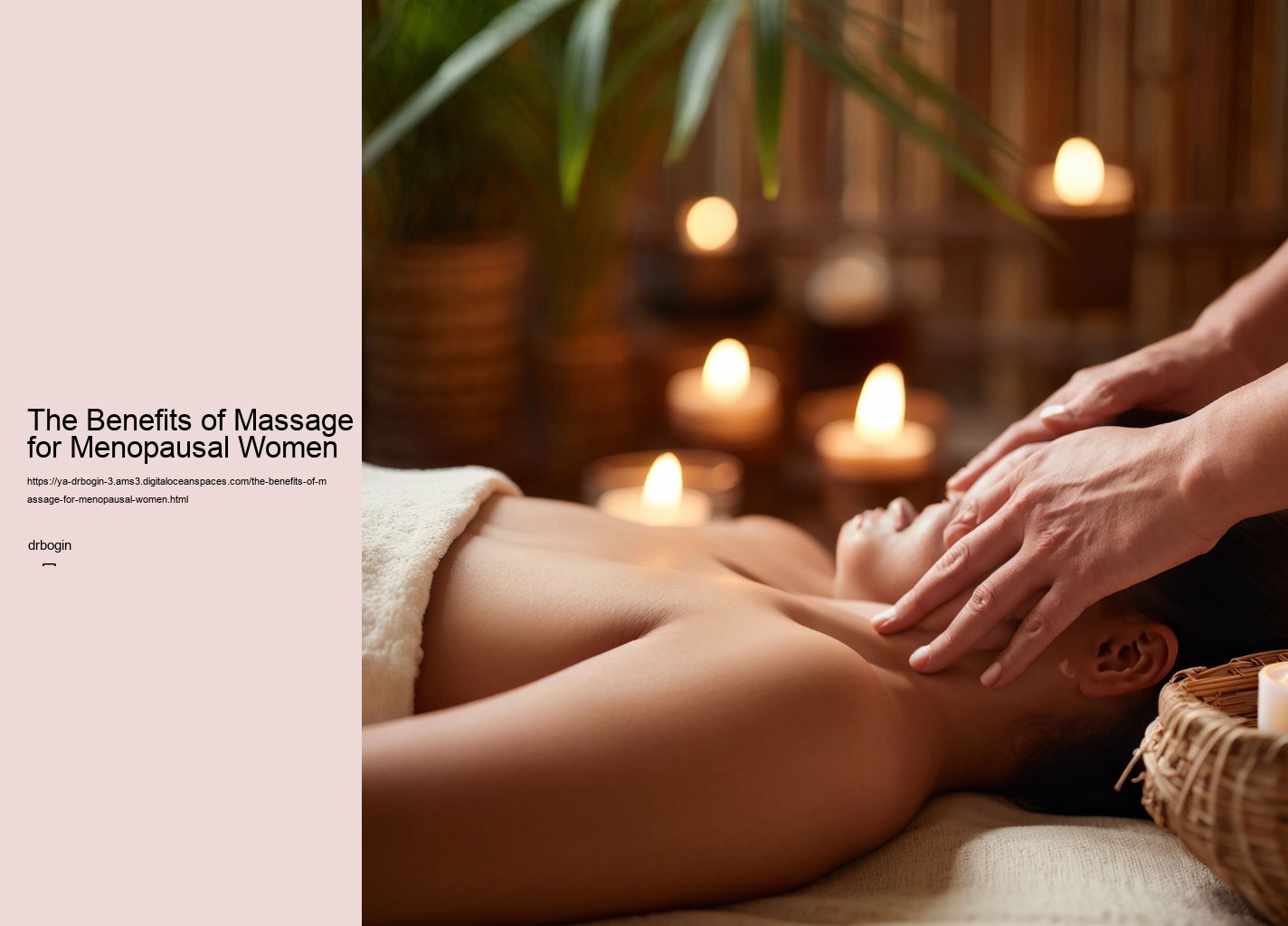 The Benefits of Massage for Menopausal Women